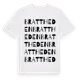 White t-shirt med Brattheden ordlek t-shirt