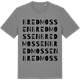 Mid Heather Gray t-shirt med Bredmossen ordlek t-shirt