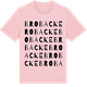 Pink Cotton t-shirt med Brobacke ordlek t-shirt