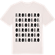 Vintage White t-shirt med Brobo ordlek t-shirt