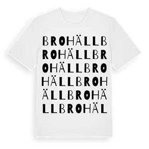 Brohäll ordlek t-shirt – ekologisk bomull t-shirt från Pinshirt