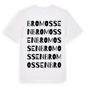 Bromossen ordlek t-shirt – ekologisk bomull t-shirt från Pinshirt