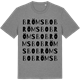 Mid Heather Gray t-shirt med Brömsbo ordlek t-shirt