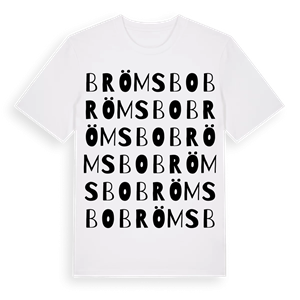 Brömsbo ordlek t-shirt – ekologisk bomull t-shirt från Pinshirt