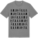 Mid Heather Gray t-shirt med Bruhäll ordlek t-shirt