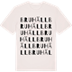 Vintage White t-shirt med Bruhäll ordlek t-shirt