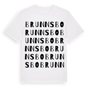 Brunnsbo ordlek t-shirt – ekologisk bomull t-shirt från Pinshirt