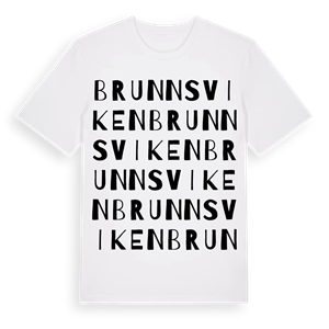 Brunnsviken ordlek t-shirt – ekologisk bomull t-shirt från Pinshirt