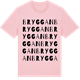 Pink Cotton t-shirt med Bryggan ordlek t-shirt