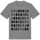Mid Heather Gray t-shirt med Byjorden ordlek t-shirt