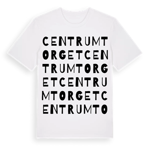 Centrumtorget ordlek t-shirt – ekologisk bomull t-shirt från Pinshirt