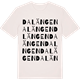 Vintage White t-shirt med Dalängen ordlek t-shirt