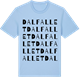 Blue Soul t-shirt med Dalfallet ordlek t-shirt