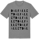 Mid Heather Gray t-shirt med Dalfallet ordlek t-shirt