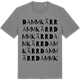 Mid Heather Gray t-shirt med Dammkärr ordlek t-shirt
