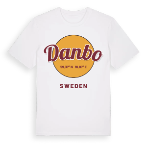 Danbo cirkel t-shirt – ekologisk bomull t-shirt från Pinshirt