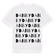 White t-shirt med Danby ordlek t-shirt
