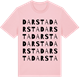 Pink Cotton t-shirt med Darsta ordlek t-shirt