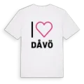 Jag älskar Dåvö t-shirt stort tryck