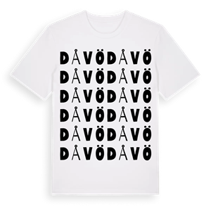 Dåvö ordlek t-shirt – ekologisk bomull t-shirt från Pinshirt