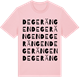 Pink Cotton t-shirt med Degerängen ordlek t-shirt