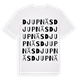 White t-shirt med Djupnäs ordlek t-shirt