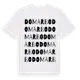 White t-shirt med Domarbo ordlek t-shirt
