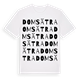 White t-shirt med Domsätra ordlek t-shirt