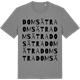 Mid Heather Gray t-shirt med Domsätra ordlek t-shirt