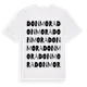 White t-shirt med Donmora ordlek t-shirt