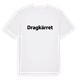 White t-shirt med Dragkärret fetstil t-shirt