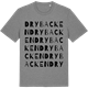 Mid Heather Gray t-shirt med Drybacken ordlek t-shirt