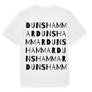 Dunshammar ordlek t-shirt – ekologisk bomull t-shirt från Pinshirt