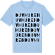 Blue Soul t-shirt med Duvmuren ordlek t-shirt