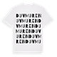 White t-shirt med Duvmuren ordlek t-shirt