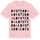 Pink Cotton t-shirt med Dysterdal ordlek t-shirt