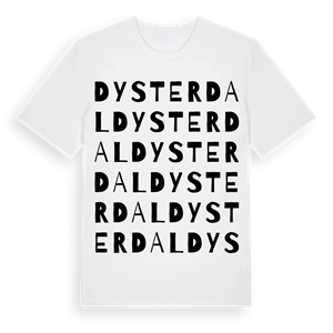Dysterdal ordlek t-shirt – ekologisk bomull t-shirt från Pinshirt