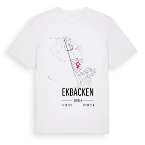 Ekbacken karta t-shirt – ekologisk bomull t-shirt från Pinshirt