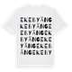 White t-shirt med Ekebyäng ordlek t-shirt