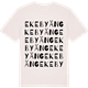 Vintage White t-shirt med Ekebyäng ordlek t-shirt
