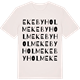 Vintage White t-shirt med Ekebyholm ordlek t-shirt