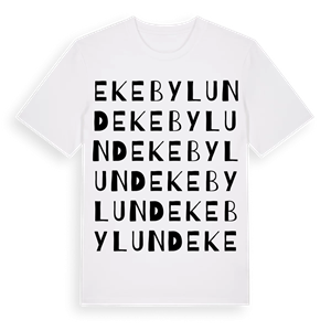 Ekebylund ordlek t-shirt – ekologisk bomull t-shirt från Pinshirt