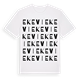 White t-shirt med Ekevi ordlek t-shirt