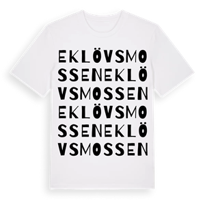 Eklövsmossen ordlek t-shirt – ekologisk bomull t-shirt från Pinshirt
