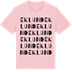 Pink Cotton t-shirt med Eklund ordlek t-shirt