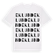 White t-shirt med Eklund ordlek t-shirt