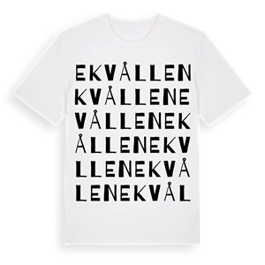 Ekvållen ordlek t-shirt – ekologisk bomull t-shirt från Pinshirt