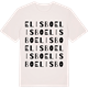 Vintage White t-shirt med Elisbo ordlek t-shirt
