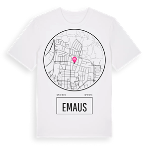 Emaus t-shirt – ekologisk bomull t-shirt från Pinshirt