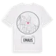 White t-shirt med Emaus t-shirt